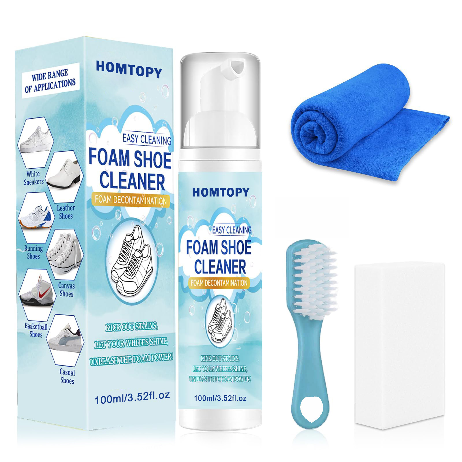 Sneaker Care Products - Kit de limpieza de zapatos, limpiador